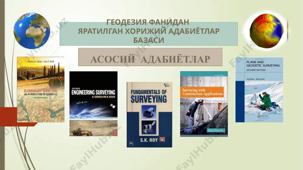 ирланади. тафсилотлар карта ва планда нуқта билан кўрсатилади. нуқта тафсилот ўрнини, шартли белги эса унинг қандай тафсилот эканлигини ифодалайди. масалан доира, квадрат, учбурчак, тўртбурчак, юлдузча шаклида тасвирланган шартли белгининг марказига, якка дарахт, столбалар, йўл ва километр кўрсаткичларининг ўрни эса шартли белгининг тубига тўғри келади. карта ва планнинг масштабига боғлиқ равишда тафсилотлар масштабли ёки масштабсиз шартли белгилар билан тасвирланади. аҳоли яшайдиган пунктларнинг номи аҳолисининг сонига ва маъмурият аҳамиятига қараб турли катталикдаги ҳарфлар билан ёзилади. республикамизда қабул қилинган (тасдиқланган) шартли белгилар топографик карта ва планлар тузиш ва улардан фойдаланиш билан шуғулланувчи барча ташкилот ва муассасалар учун стандарт бўлиб ҳисобланади. ер сиртидаги релефни проексия сиртида тасвирлаш моҳияти жойдаги нотекисликлар, яъни баланд пастликлар йиғиндисига шу жойнинг рельефи дейилади. рельеф шакллари ташқи кўринишига қараб, қавариқ (дўнг, тепа, тоғ, тоғ тизими. . . ) ва ботиқ (водий, жар, дара, чуқурлик, пастлик, қозонсой, сой. . . ) бўлади. рельефни асосий шакллари. тепа – атрофдаги текис жойдан гумбазсимон …