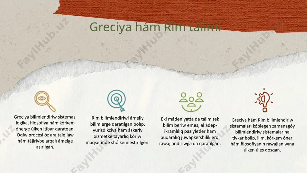 tálim-tárbiya hám pedagogikalıq pikirler tarixi - Page 5