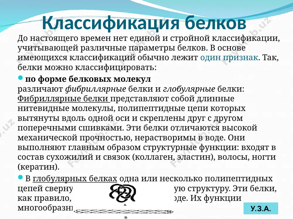 нарушением синтеза, всасывания и выведения). биуретовая реакция – определение общего белка фиолетовый комплекс голубой раствор нормопротеинемия – содержание общего белка в плазме крови 65-85/гл гиперпротеинемия - содержание общего белка в плазме крови выше 85/гл. гипопротеинемия - содержание общего белка в плазме крови ниже 65/гл. у.з.а. гиперпротеинемия гиперпротеинемию делят на относительную (гемоконцентрационная, ложная) и абсолютную (гиперсинтетическая, истинная). относительная развивается при сгущении крови за счёт потери жидкости и электролитов. дегидратация (потеря воды) организма при: травмах, обширных ожогах, тяжелых острых кишечных инфекциях (с рвотой, диареей), обильном потоотделении. на величину общей концентрации белка могут оказывать влияние положение тела и физическая активность. активная физическая работа и смена положения тела с горизонтального на вертикальное повышает содержание белка на 10% в течении 30 мин. у.з.а. абсолютная гиперпротеинемия за счёт увеличении глобулиновых белков: парапротеиноз: (миеломная болезнь и др.) гемобластозы, лимфоплазмоцитарная лимфома (болезнь вальденстрема) острые и хронические инфекции (увеличение гамма-глобулина) саркоидоз (мультисистемное аутоиммунное заболевание, характеризующееся образованием неказеозных эпителиоидноклеточных гранулем …