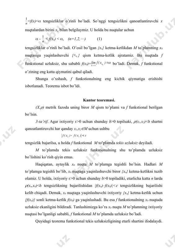 kompaktlar ustida uzluksiz akslantirishlar - Page 3