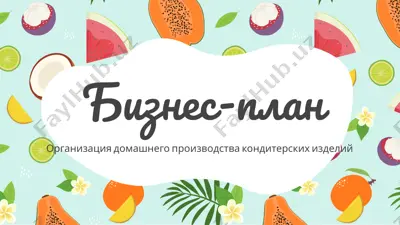 бизнес-план — PPTX