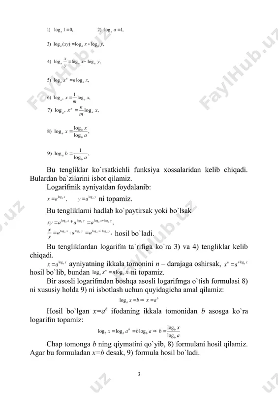 2 ( - î x ) 1 ( log ) 4 2 ( log 3 1 3 1 + > - x x 1 3 1 + > - 1 4 2 0 1 0 4 2 x x x x ï î ï í ì > 5 1 2 x x x ) 5 , 2 ( î x 2 ) 12 ( log ) 2 ( log 3 1 3 1 - ³ - + - x x î í ì > - > - 0 12 0 2 x x î í ì 12 2 x x 2 3 1 3 1 ) 3 1 ( log ) 12 )( 2 ( log - ³ - - x x î í ì - x x x . 2 ) 6 5 ( log ) 6 ; 1 ) 3 , 0 2 ( log ) 5 ; …