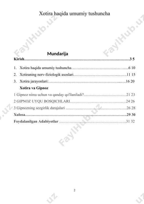 r bir umumiy bir jarayonning turli tomonlarini tashqil qiladilar. xotiraning yuzaga chiqishi, rivojlanishi kishining faoliyati bilan bog`liq. ma`lum materialni esda olib qolish hayot faoliyati davomida individual, ya`ni shaxsiy tajribani to`plash bilan bog`liqdir. to`plangan tajribadan keyingi faoliyatda foydalanish qayta esga tushirishni talab qiladi. ma`lum materialning faoliyatda qatnashmay qolishi yoki faoliyatidan tushib qolishi uni esdan chiqarib quyishga olib keladi. hozirgi kunda xotira mexanizmlari haqida juda ko`plab nazariyalar mavjud. ularning barchasini bir necha guruhlarga birlashtirish mumkin. xotira biz ilgari idrok qilgan, boshdan kechirgan va bajargan ishlarimizni yodda saqlash, keyinchalik ularni eslash yoki xotirlash jarayonidir. biz har kuni yangi narsalarni bilamiz, kun sayin bilimlarimiz boyib boradi. xotira faoliyatida shaxsning g’oyaviy yo’nalishi katta o’rin egallaydi. bu yo’nalish uning faoliyatini hayot sharoiti ta’sirida shakllantiradi. kishi o’zining shu faoliyati uchun muhim bo’lgan voqyea hodisalarni yaxshi eslab qoladi. aksincha, kishi uchun ham ahamiyatga ega bo’lgan narsalar yomon esda qoldiriladi va tezda unutib yuboriladi. shu o’rinda xotira borasidagi ta’riflarga …
