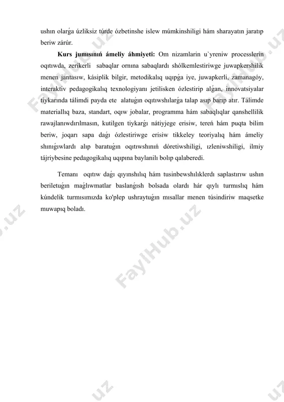 ilimiy izertlewler ótkeriwdi hám kórsetiw úskenelerin proektlestiriwdi dawam ettirdi. oqıtıw metodikasına úlken itibar berip, alım ómiriniń sońǵı jıllarında ol fundamental jumıs retinde oylap tapqan fizika sabaqlıǵı ústinde jumıs basladı. biraq ol " molekulyar fizikaga qosqan úlesi" tek birinshi bólimin tamamlawǵa eristi. jańa ashılıwlar omnıń eń belgili dóretpeleri elektr tokınıń ótiwi haqqındaǵı sorawlarǵa arnalǵan hám belgili " om nızamı" ǵa alıp keldi, bul elektr tokınıń qarsılıgı, kernew hám aǵıs penen baylanıslı. onıń birinshi ilimiy jumısında bul hádiyselerdi eksperimental túrde tekseredi, biraq apparatlardıń nomukammalligi sebepli nadurıs nátiyjege keledi. keyingi bir shıǵarmasında om óziniń belgili nızamın qáliplestiredi hám keyin kitapda bul másele boyınsha barlıq dóretpelerin birlestiredi: " die galvanische kette, hematisch bearbeitet" 1827-jıl moser tárepinen 1887 jılda leypsigda qayta baspa etilgen; 1841 jılda anglichan tiline, 1847 jılda italyan tiline hám 1860 jılda frantsuz tiline awdarma etilgen, ol jaǵdayda ol da fyurening ıssılıq ótkezgishligi teoriyasına uqsas teoriyaǵa tıykarlanıp óz nızamınıń teoriyalıq tiykarların keltirip shıǵaradı. …