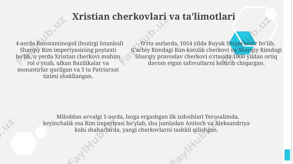 xristianlik dini tarixi, an'ana va marosimlari - Page 5