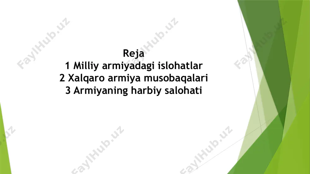 jamoaviy hisobda 28 mamlakat orasida 8-o‘rinni egalladi. amir te murday buyuk sarkardasi bo'lgan yurt farzandlari, metin iroda sohibi, maqsad sari intiluvchan askar ekanligini ko'rsata oldilar. «armi-2018»-iv xalqaro armiya o‘yiniari 2018-yil 28-iyuidan 11-av gustgacha bo” lib o'tdi. «armi-2018» musobaqalari 7davlat: rossiya, ozarbay jon, armaniston, belorus, eron, qozog'iston va xttoy hududlarida tashkil etildi. rossiya hududida 17 ta musobaqa, x x r hududida to'rtta musobaqa o'tkazildi: «suvorov hujumi», «xavfsiz marshrut», «dengiz desanti» va «musaffoosmon». qozog'iston respublikasi hududida uchta musobaqa tashkil etildi - «artillcriya olovi mohiri», «ishonchli qabul» va «lochin ovi», bclorusda - «snayper mar rasi», ozarbayjonda - «dengiz kubogi», armanistonda - «hamdo'stlik jang chisi» va eronda - «chuqurlik musobaqasi». o'zbekiston 12 ta musobaqada qatnashdi, ulardan 6 tasida sovrin li o'rinlarni calladi: i ta ikkinchi o'rin («a rtilleriya olovi niohiri»), 5 ta uchinchi o*rin («xavfsiz marsh rut», «qurol ustasi», «qo'shinlar raz vcdkasi a'lochisi», «harbiy ralli», «yo*l patruli»). 0 ‘yinlar natijalariga ko‘ra, o ’zbekiston umumjamoaviy …