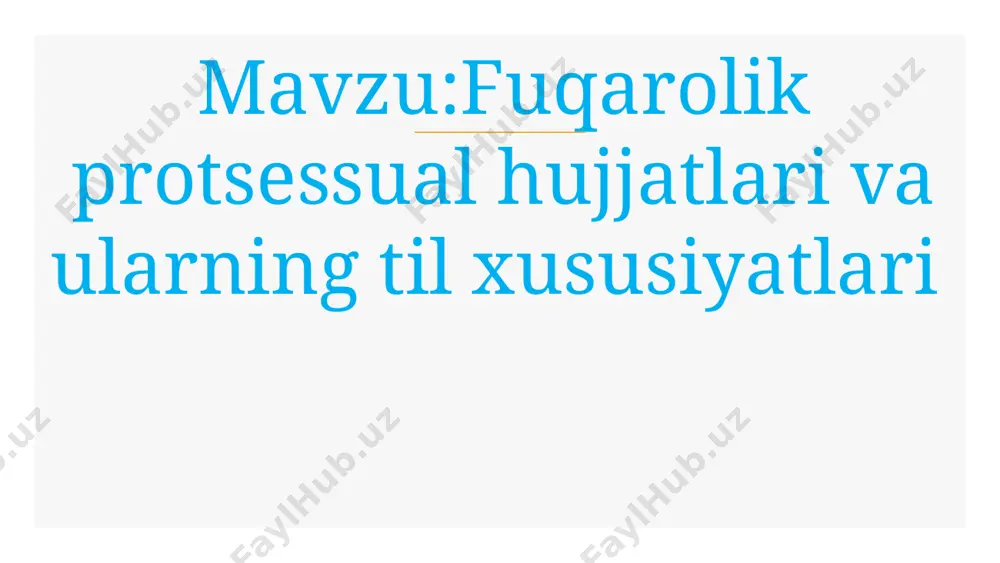 da muhim ahamiyat kasb etadi . masalan, o‘zbekiston respublikasi oliy sudi plenumining 1998- yil 17- apreldagi “sudning hal qiluv qarori haqida”gi 13- sonli qaroriga asosan , z arur holatlarda sud o‘zbekiston respublikasi oliy sudi plenumining tegishli qarorlarini ham qo‘llashi lozimligi belgilangan. 80% group e fuqarolik ishlari bo‘yicha sudlar tomonidan protsessual hujjatlarni rasmiylashtirishda o‘zbekiston respublikasi oliy sudi plenumining 1998- yil 17- apreldagi “sudning hal qiluv qarori haqida”gi 13- sonli qarori, o‘zbekiston respublikasi oliy sudi plenumining 2006- yil 3- fevraldagi “buyruq tartibida ish yuritishni tartibga soluvchi qonun normalarini qo‘llashning ayrim masalalari t o‘g‘risida ”gi 4- sonli , o‘zbekiston respublikasi oliy sudi plenumining 2012- yil 25- maydagi “fuqarolik ishlari bo‘yicha birinchi instansiya ajrimlari t o‘g‘risida ”gi 7- sonli qarorlarining hal qiluv qarori, sud ajrimlarini rasmiylashtirishda muhim ahamiyatga ega. qilmoqda. da’vo arizasi sudga yozma shaklda , shuningdek, axborot tizimi orqali elektron shaklda beriladi. da’vo arizasining mazmuni fpkning 149- moddasida ko‘rsatilgan talablar asosida rasmiylashtiriladi . …