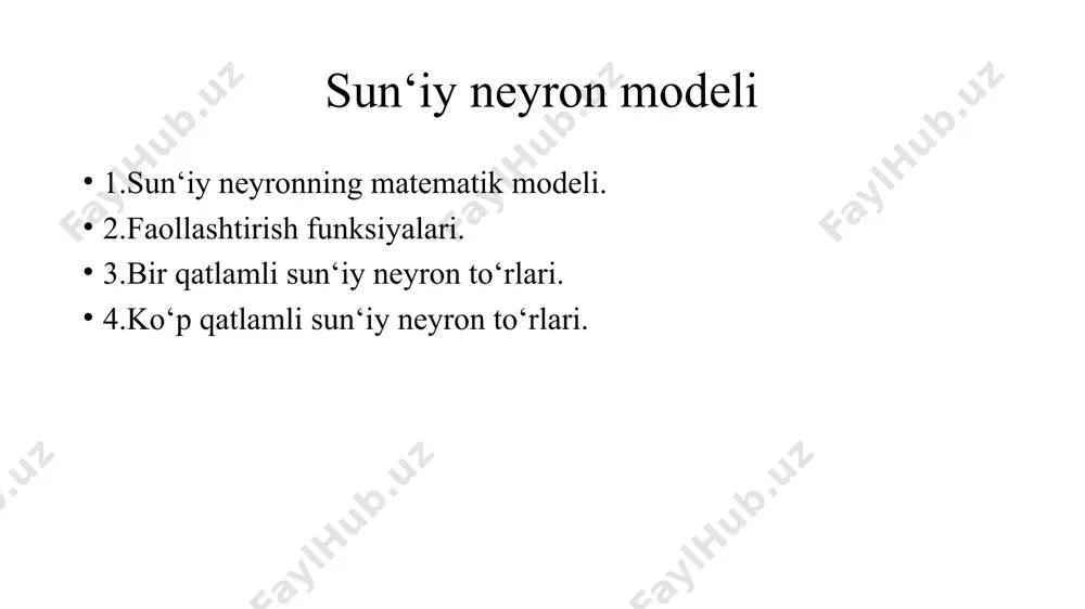 sun‘iy neyron modeli - Page 2