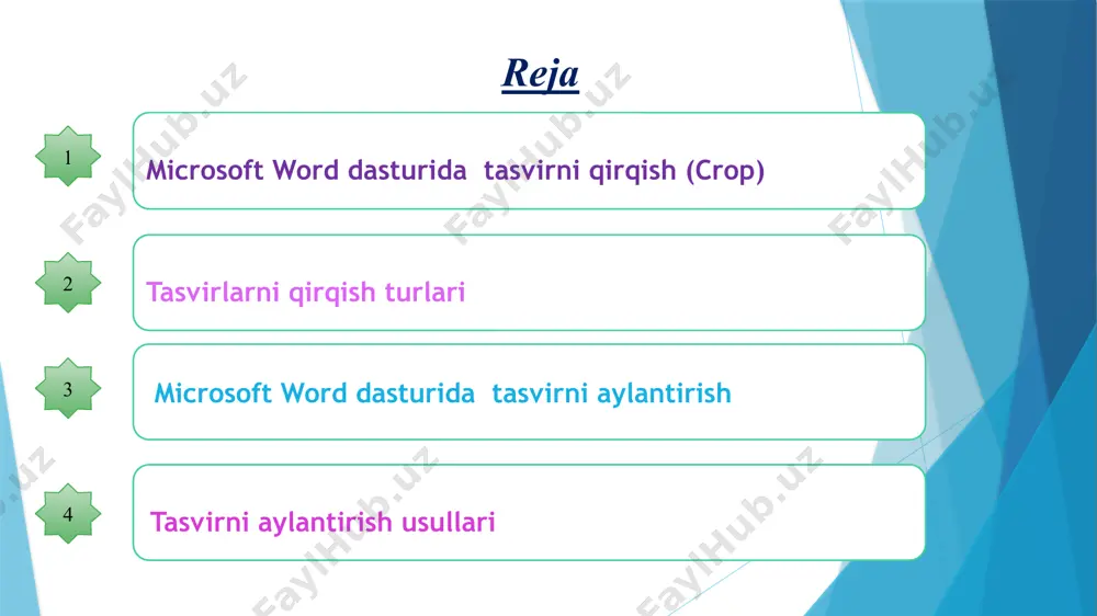 “tasvirni qirqish va aylantirish” mavzusini “bumerang” metodi orqali - Page 3