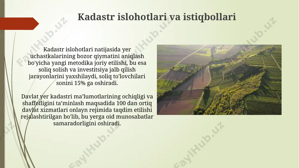 davlat yer kadastri tizimi va uning tavsifi - Page 5
