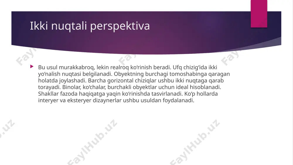 perspektiva tasvirlarini qurish usullari - Page 5