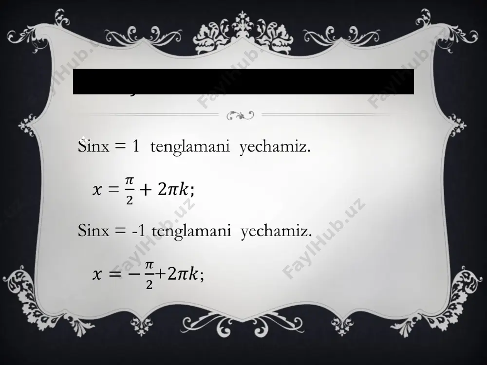 trigonometrik tenglamalar - Page 4
