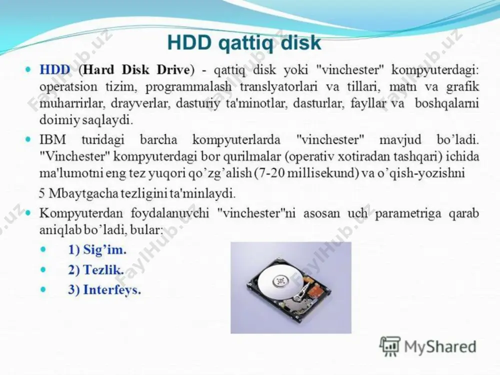 qattiq disk (vinchester) - Page 3