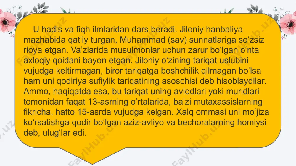abdulqodir jiloniy hayoti va faoliyati - Page 5