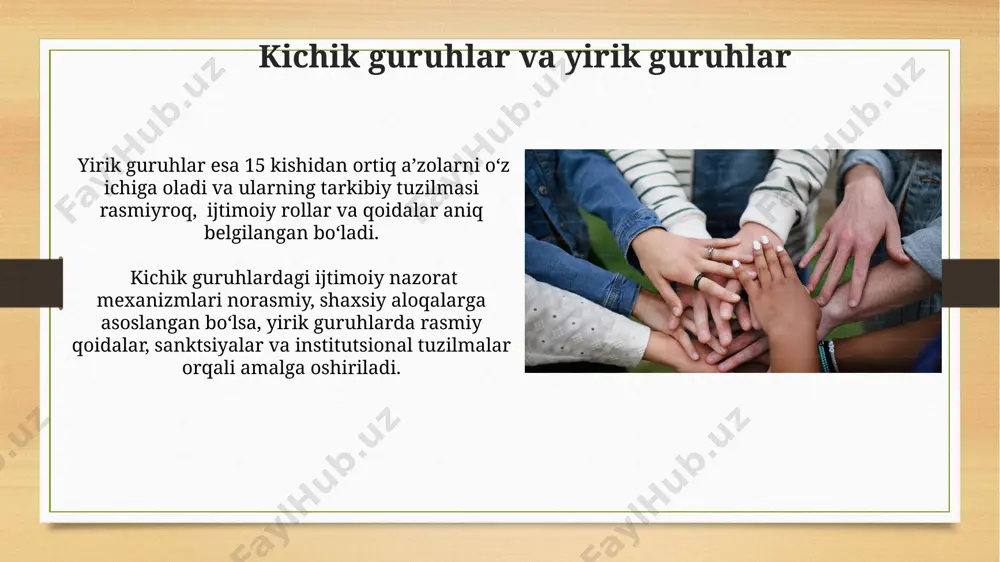 ijtimoiy guruhlar: shakilanishi, mezonlari,turlari. - Page 4