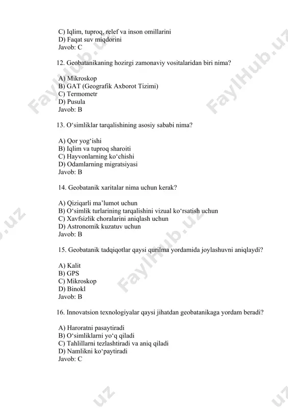 geobotanika fanining maqsadi va vazifalari - Page 3