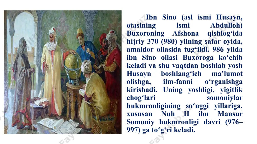 olmaydi, demak u haqiqiy bilim emasdir, deb yozadi. ibn sino ko’rish haqidagi ta’limotni ishlab chiqdi. ko’rish jarayonini tushuntirar ekan, u ayni vaqtda platonning bu boradagi ta’limoti asossiz ekanligini ko’rsatadi. ibn sino yorug’likni ko’rishning asosiy vositasi sifatida alohida qayd etadi. alloma sezgilarni va tuyg’ularning barcha shakllarini o’rganib, ularning fiziologik asoslarini, ya’ni miya tuzilishida sezgi markazlarining joylashuvini tushuntirishga harakat qildi. miyani aks ettirish faoliyatining bosh apparati deb talqin qilib, ibn sino hissiy bilish shaklini miya bilan bog’ladi va uni idrok etish va sezish asosi deb e’tirof etdi. ibn sino ta’limotiga ko’ra, in’ikos faqat aks ettiruvchi tizimga bog’liq emas. sezish markazi miyaning old qismida, tasavvur qilish markazi – miyaning o’rta qismida, eslab qolish qobiliyati – miyaning orqa qismida joylashgan. «kitob un-najot» asarida ibn sino har bir sezgining fiziologik asoslarini tadqiq etar ekan, hissiy bilish jarayonida asablar muhim rol o’ynashini qayd etadi. uning fikricha, miya asablar vositasida sezgilar va harakatlarni insonning boshqa a’zolariga uzatadi. …
