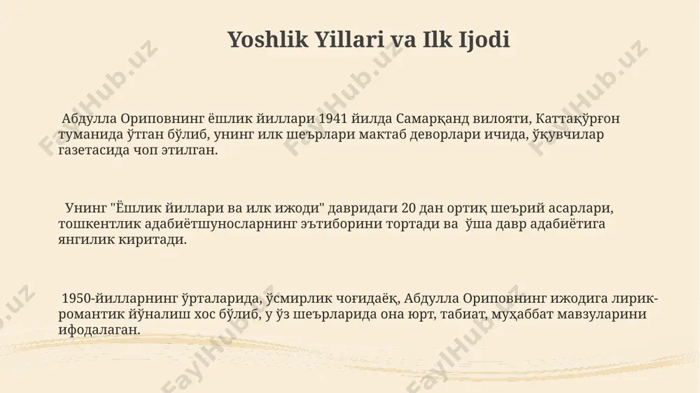 abdulla oripov hayot va ijodi - Page 3