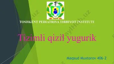 tizimli qizil bo'richa — PPTX
