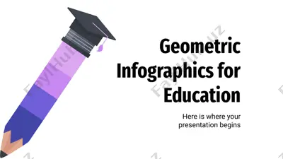 geometric infographics for education — PPTX