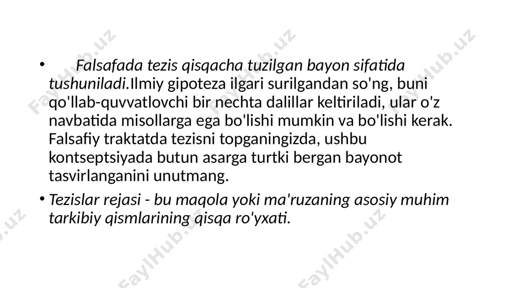tezislar. tezis turlari va tezislarni yozish uslubi - Page 3