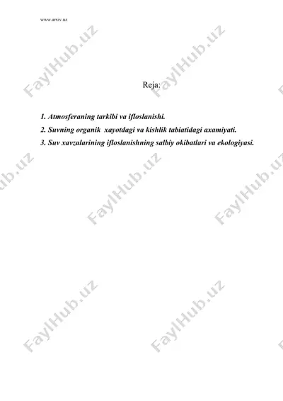 biosenoz, biogeosenozlar va ekotizimlar ekologiyasi — DOC