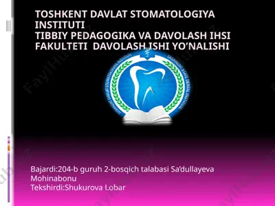spirometriya o’lchash usuli — PPTX