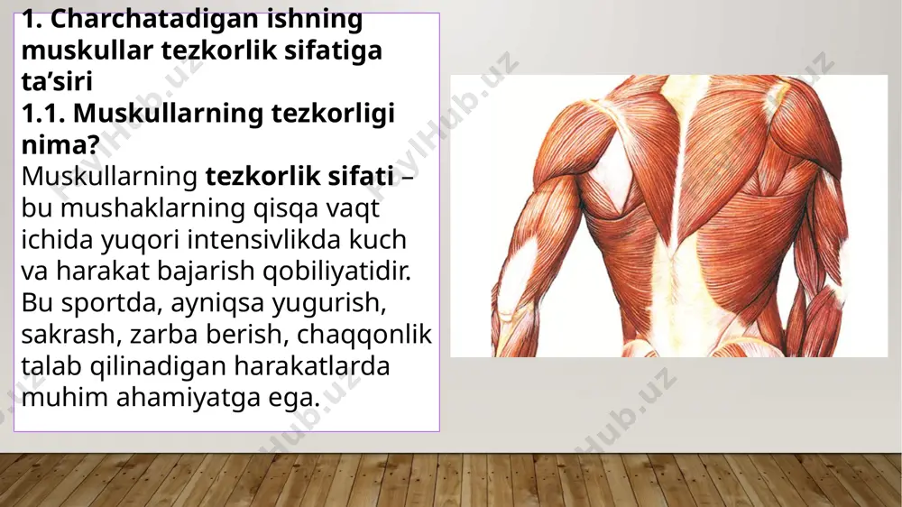 zarur. to‘g‘ri tuzilgan sutkalik ratsion mushaklarning tiklanishiga, energiya bilan ta’minlanishiga va umumiy salomatlikni saqlashga xizmat qiladi. har bir inson o‘z jismoniy faolligi va yoshiga qarab ovqat ratsionini muvozanatlashtirishi lozim. image2.jpeg image3.jpeg image4.jpeg image5.jpeg image6.gif image7.jpeg image1.jpg /docprops/thumbnail.jpeg