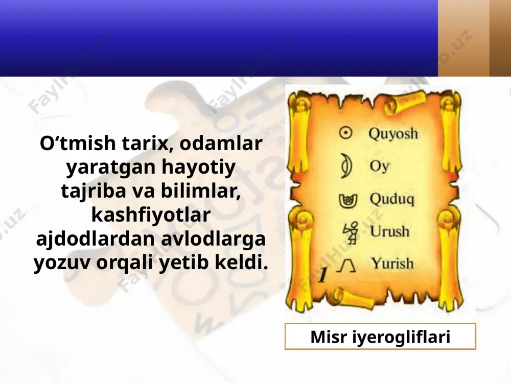 yozuv – insoniyatning buyuk kashfiyoti. 5 - sinf - Page 3