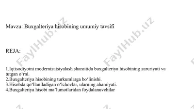 buxgalteriya hisobi — PPTX