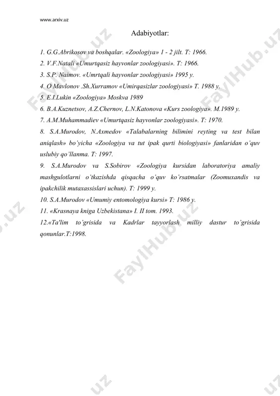 yumshoq tanlilar yoki mollyuskalar hamda ignatanlilar tipi - Page 4