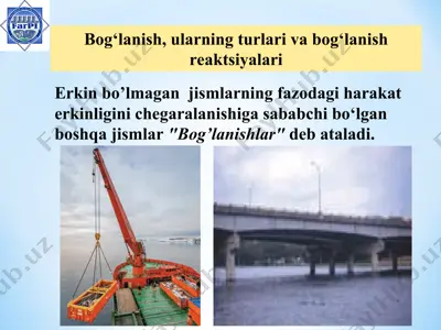 bog‘lanish, ularning turlari va bog‘lanish reaktsiyalari — PPT