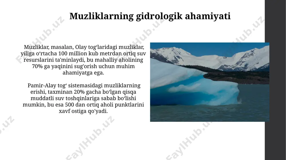 muzliklarning gidrologik ahamiyati - Page 5