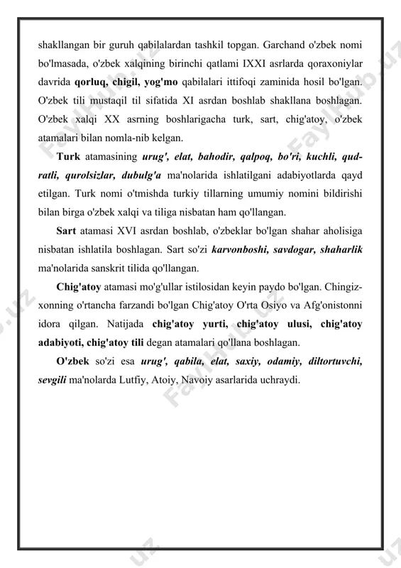 o’zbek tili shevalari va turkiy tillar - Page 5
