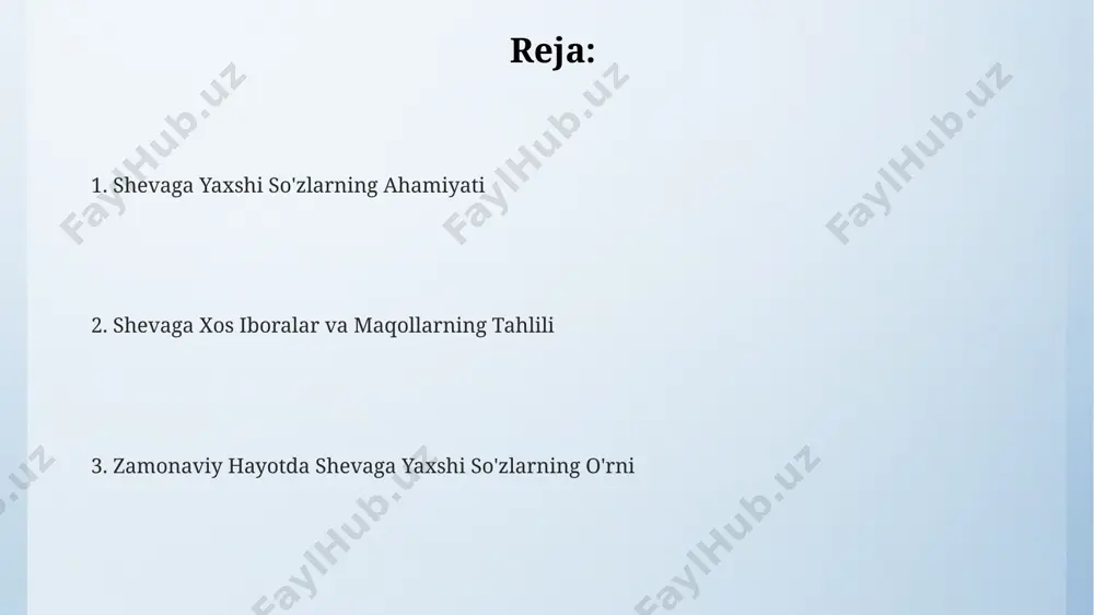 амиятга эга. shevaga so'zlarining adabiyotdagi o'rni ba'zi sheva so'zlari, masalan, "qo'shma", "qirg'in" kabi so'zlar, o'zining obrazli ifodalovchanligi tufayli badiiy adabiyotda 50 dan ortiq asarda metafora sifatida qo'llanilgan. shevaga xos lug'at boyligi, jumladan, 30 dan ziyod mahalliy dialektlarga xos o'ziga xos atamalar, zamonaviy adabiyotda realizm va folklor uslublarini boyitadi. shevaga xos 200 dan ortiq so'z va ifodalar o'zbekistonning turli hududlarida, xususan, samarqand va buxoro viloyatlarida yozilgan 19-asr adabiy asarlarida uchraydi. shevaga so'zlarining kelib chiqishi turkiston general-gubernatorligi davrida (1865-1917) yozma adabiyotning rivojlanishi shevaga so'zlarining standartlashuvida muhim rol o'ynadi. shevaga so'zlarining ko'pchiligi, taxminan 15-20 asr oralig'ida, xorazm, buxoro va samarqand kabi hududlardagi mahalliy lahjalardan kelib chiqqan. ba'zi shevaga so'zlari, fors, arab va turkiy tillardan olingan 300 dan ortiq so'zlarning ta'siri ostida shakllangan. shevaga so'zlarining kelajagi samarqand va buxoro viloyatlarida o'tkazilgan so'rovnomalar natijalariga ko'ra, 30% dan ortiq yoshlar shevaga so'zlarni faol ishlatishadi, bu esa kelajakda sheva lug'atlarining boyitilishi va 10 yildan keyin yangi so'zlarning …