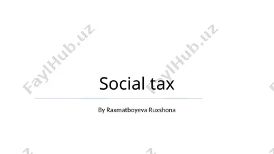 social tax — PPTX