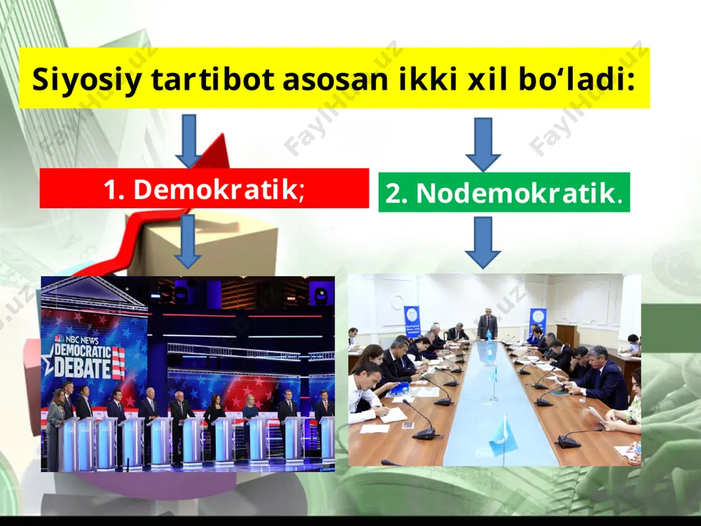 siyosiy tartibot (rejim). davlat organlari. davlat mexanizmi 8-sinf - Page 5