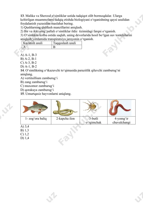 biologiya fan testi - Page 4