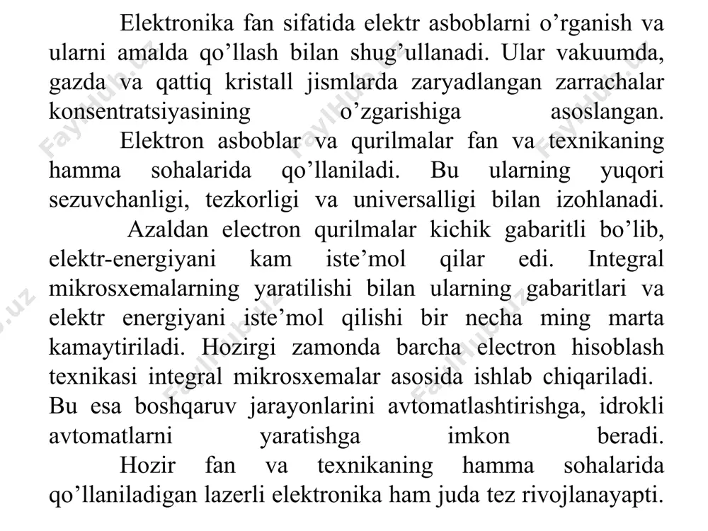 yuqori kuchlanishli liniyalardir. elektrlashtirish istiqbollari o’zbekistonda gidroelektr stansiyalarning soni yigirma yettidan iborat. 1995 yilda ularda 6331,2 mln kvt soat elektr energiyasi ishlab chiqarildi. istiqbolda pskom daryosi, to’palang, hisorak, ohangaron suv omborlarida gidroelektr stansiyalarini qurish mo’ljallangan. (yirik gidroelektr stansiyalari ro’yxati 1-jadvalda keltirilgan) issiqlik elektr stansiyalarining qurilish natijasida 1995 yilda energetika sistemasining o’rnatilgan quvvatlari 11,3 ming mvt ga yetdi. yaqin yillarda yangi angren va tallimarjon issiqlik elektr stansiyalarini ishga tushirish rejalashtirilgan. (yirik issiqlik elektr stansiyalari 2-jadval va issiqlik elektr markazlari 3-jadval ro’yxatlari keltirilgan) respublikamizdagi eng yirik gidroelektr stansiyalari nomi o’rnatilgan quvvatlar, mvt turbinalar soni qurilgan yillar suv manbai chorvoq ges 620,5 4 1970-1972 chirchiq xo’jakent ges 165 3 1976 chirchiq g’azalkent ges 120 3 1980-1981 chirchiq farhod ges 126 4 1948-1949 sirdaryo respublikamizdagi eng yirik issiqlik elektr stansiyalari nomi o’rnatilgan quvvatlar, mvt agregatlar soni ko’rilgan yillar joylashgan shahar izoh sirdaryo ies 3000 10 1972-1981 shirin loyixa quvvati 2400 mvt yangi angren ies …