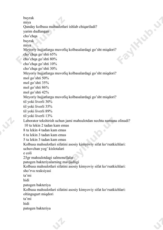 kolbasa mahsulotlarini gigiyenik tekshirish - Page 4