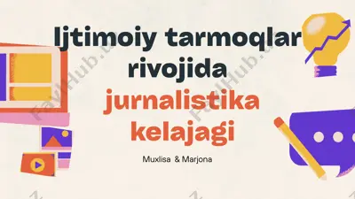 tahliliy jurnalistika — PPTX