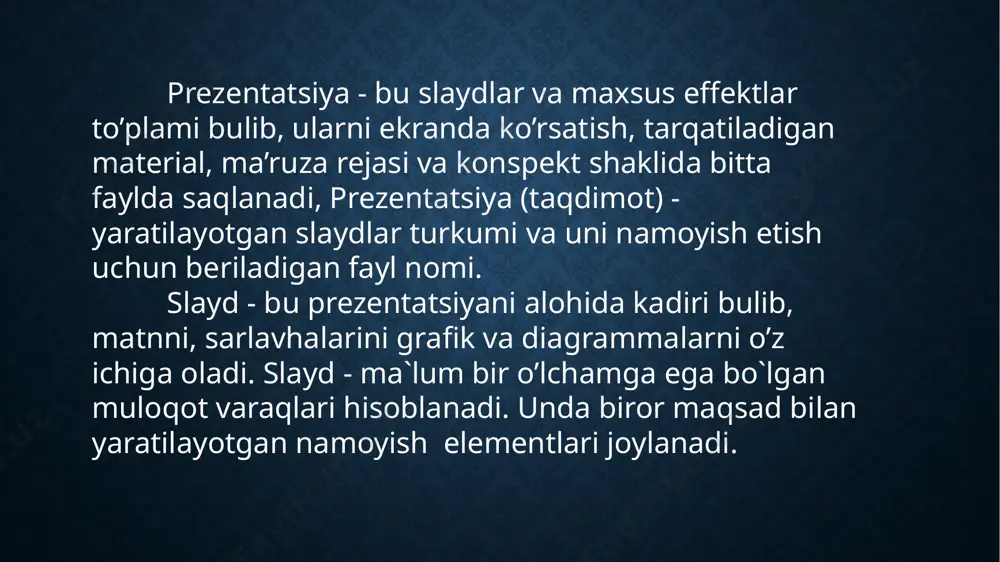 ms power pointda dinamik taqdimotlar tayorlash - Page 4