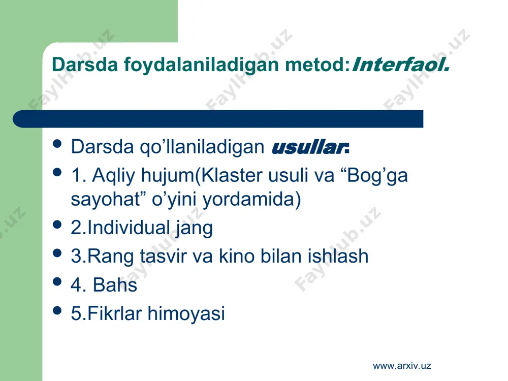 “qiynalaman.tirishaman.hushim parishon”,-deya mahzunlanadi. biz oldingi darslarimizda usmon nosir va u yashagan davr haqida bahslashgan edik.ijodkor ruhiyatini ochuvchi,yangi bahslarga sabab bo’lguvchi yana bir ilhom hosilasi borki,usiz biz usmon nosir she’riyatini to’la anglay olmaymiz.bu she’r umr bahorining 23-sida yozilgan bo’lib,u “nil va rim”dir.man shu ruhda yozilgan she’rlardan yana bittasi “isroil” she’ridir. www.arxiv.uz www.arxiv.uz www.arxiv.uz www.arxiv.uz www.arxiv.uz www.arxiv.uz www.arxiv.uz www.arxiv.uz www.arxiv.uz www.arxiv.uz www.arxiv.uz www.arxiv.uz www.arxiv.uz www.arxiv.uz www.arxiv.uz www.arxiv.uz www.arxiv.uz www.arxiv.uz www.arxiv.uz www.arxiv.uz www.arxiv.uz www.arxiv.uz www.arxiv.uz www.arxiv.uz www.arxiv.uz www.arxiv.uz “nil va rim” she’ri 1935-yil yozilgan; 6 bandlik; har bir band 14 misradan iborat; she’r shakliy jihatdan 2 qismdan iborat: i,ii,iii bandlar- “nil” qismi; iv,v,vi bandlar- “rim” qismi; www.arxiv.uz www.arxiv.uz she’rdan parcha: rim ustida shamsiyadek tumanli osmon, katta sirkka sig’ishmasdan qaynar olomon: “odam bilan hayvon o’yin ko’rsatar emish…” (bunday qiliq bizning uchun qandayin erish!..) tishlarini irjaytirib bo’kirgan yo’lbars to’rt tarafga tashlanadi,talpinib lars-lars. och ko’zlari qonga to’lgan,sakrab o’ynaydi… o,bechora,qoch! u seni tirik qo’ymaydi! ana! ana,tirnog’ini nishlab …