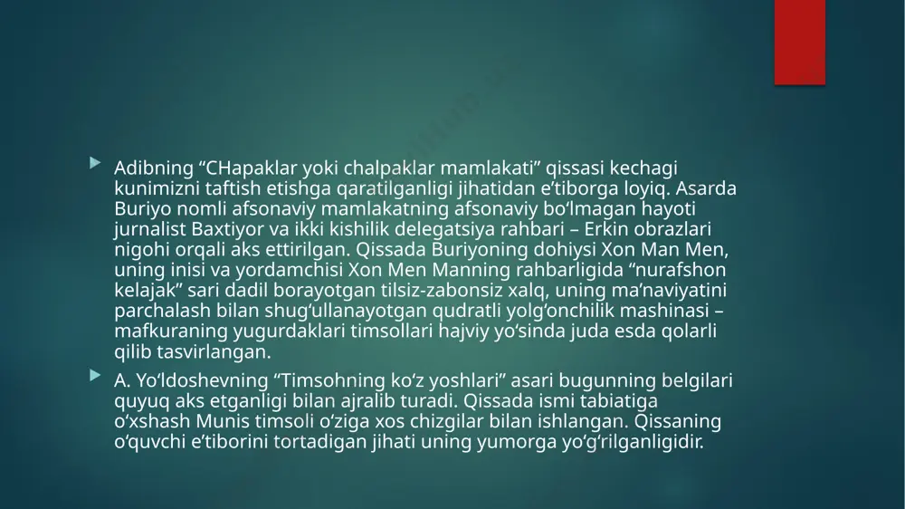 hozirgi qissalarning umumiy tavsifi. - Page 5