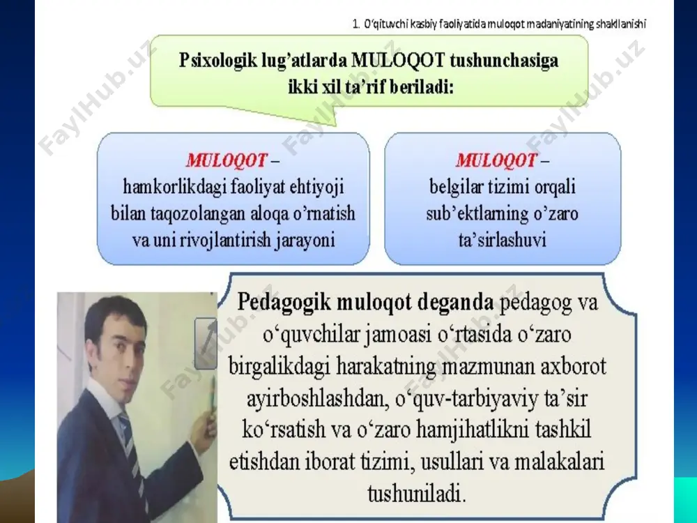 o`qituvchi faoliyatida muloqot madaniyati va psixologiyasi - Page 2