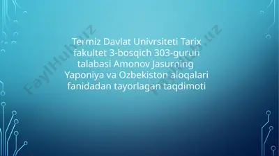 judo tarixi — PPTX