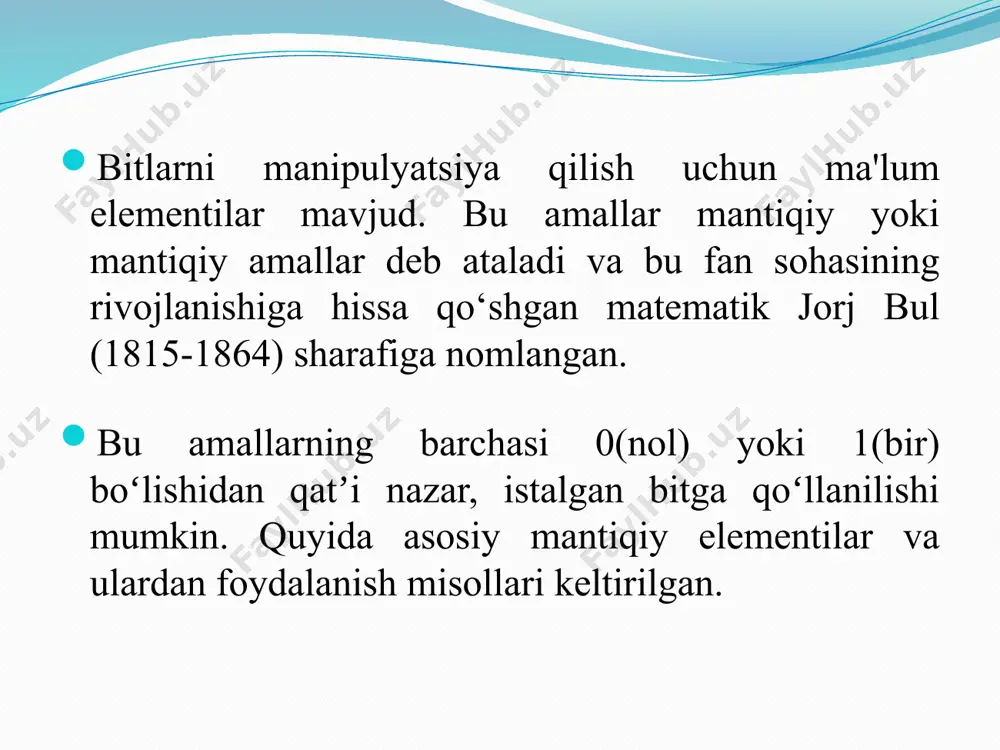 oddiy mantiqiy elementlar - Page 4