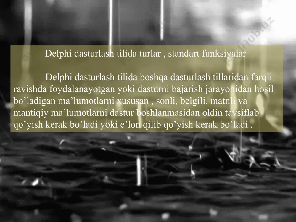 delphi dasturlash tili - Page 5