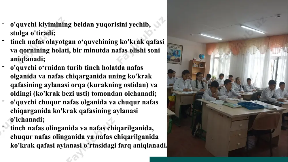 nafas olishda ko‘krak qafasining harakatini kuzatish - Page 4