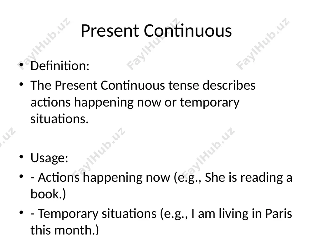 present simple vs. present continuous - Page 4